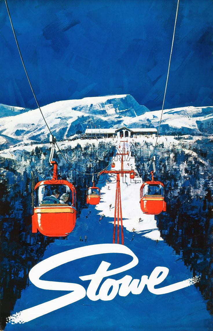 Stowe Vintage Gondola Poster